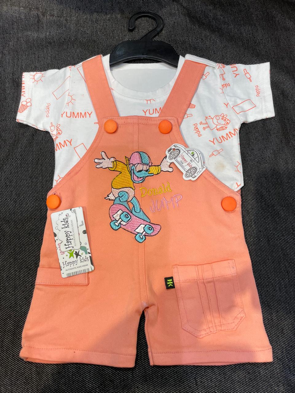 Baby Boys Donald Jump Print Dungaree Set of 6 pieces